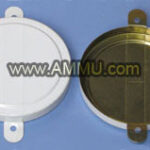 Drum Cap Seals 3 inch Metal White
