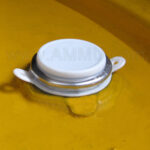 Plastic Cap Seal Aluminum Ring Crimped on Steel Drum Barrel 3/4" 35mm