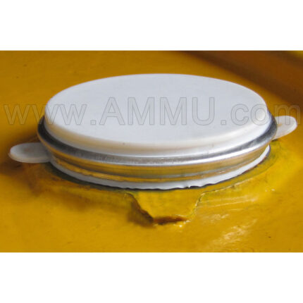 Plastic capseal aluminium ring 70mm 2inch crimped sealed on barrel drum