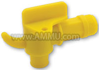 Plastic faucet tap for 3/4" size steel drum openings