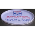 7 inch steel cap seal crimped sealed on bitumen drum