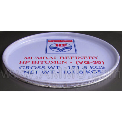 7 inch steel cap seal crimped sealed on bitumen drum