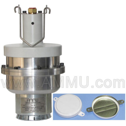 Pneumatic 2 inch Drum Capseal Crimping Machine for 70mm Cap Seal Push Down Sealer