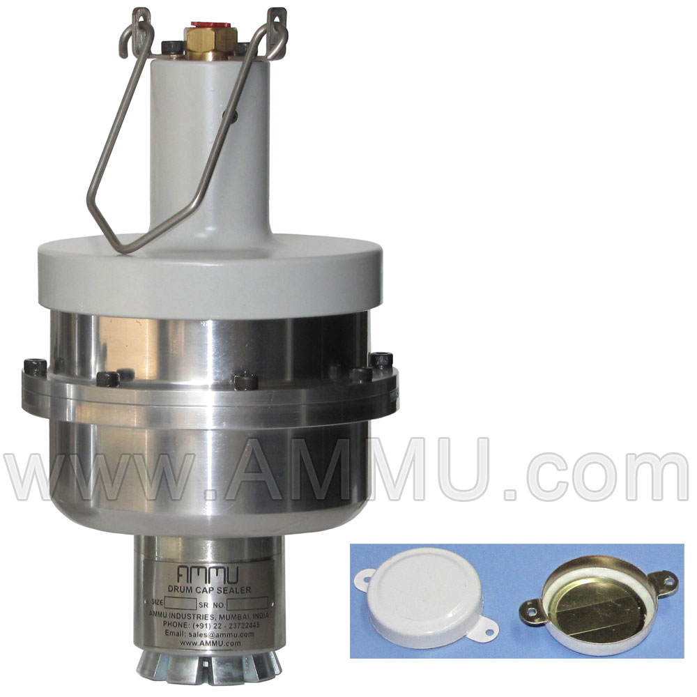 Pneumatic 3/4 inch Drum Capsealer Crimping Sealing Machine for 35 mm Cap Seal Push Down