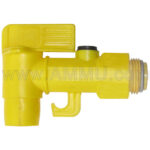 Plastic Faucet Tap For HDPE Drum 2inch size coarse buttress threads.