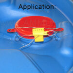 Security Seal Application on Drum Barrel with 4 Lock Quad Seal Steel Wire