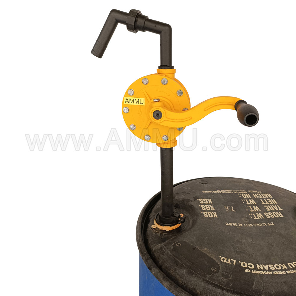 Rotary barrel pump plastic drum manually operated