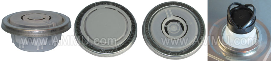 Rieke Flexspout Crimped on Drum Pail